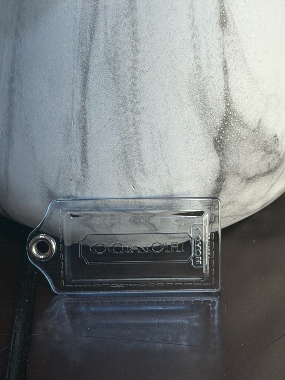 Coach Clear Hang Tag EUC